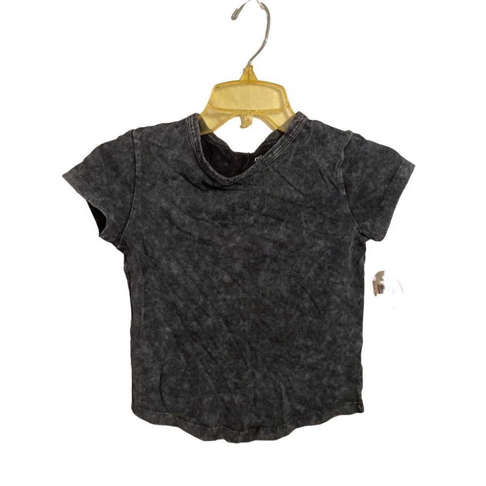 Boy's Heathered Tee-shirt - Colorful Planet Black/Gray Small (6/7)